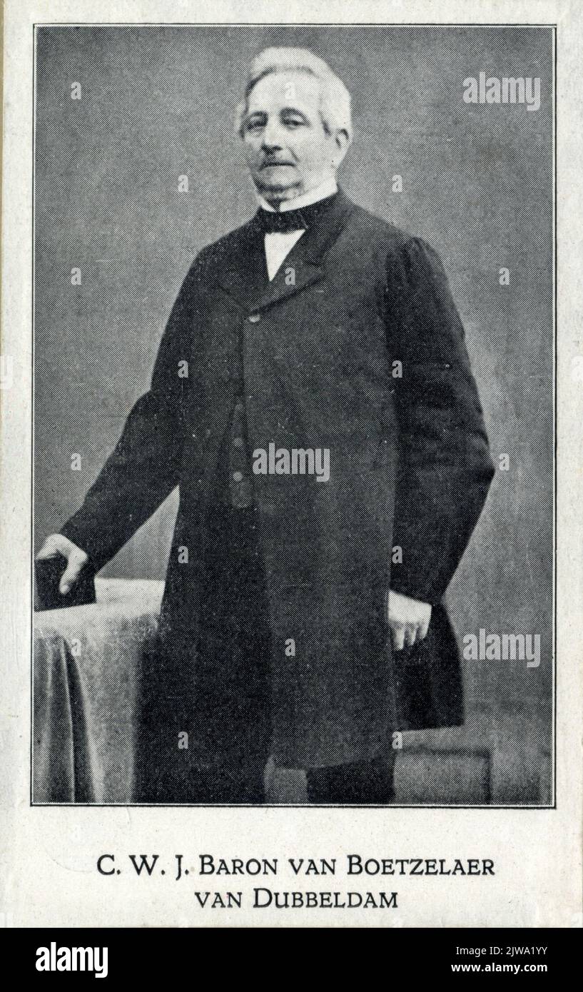 C.W.J. Baron van Boetzelaer / Van Dubbeldam. Foto Stock