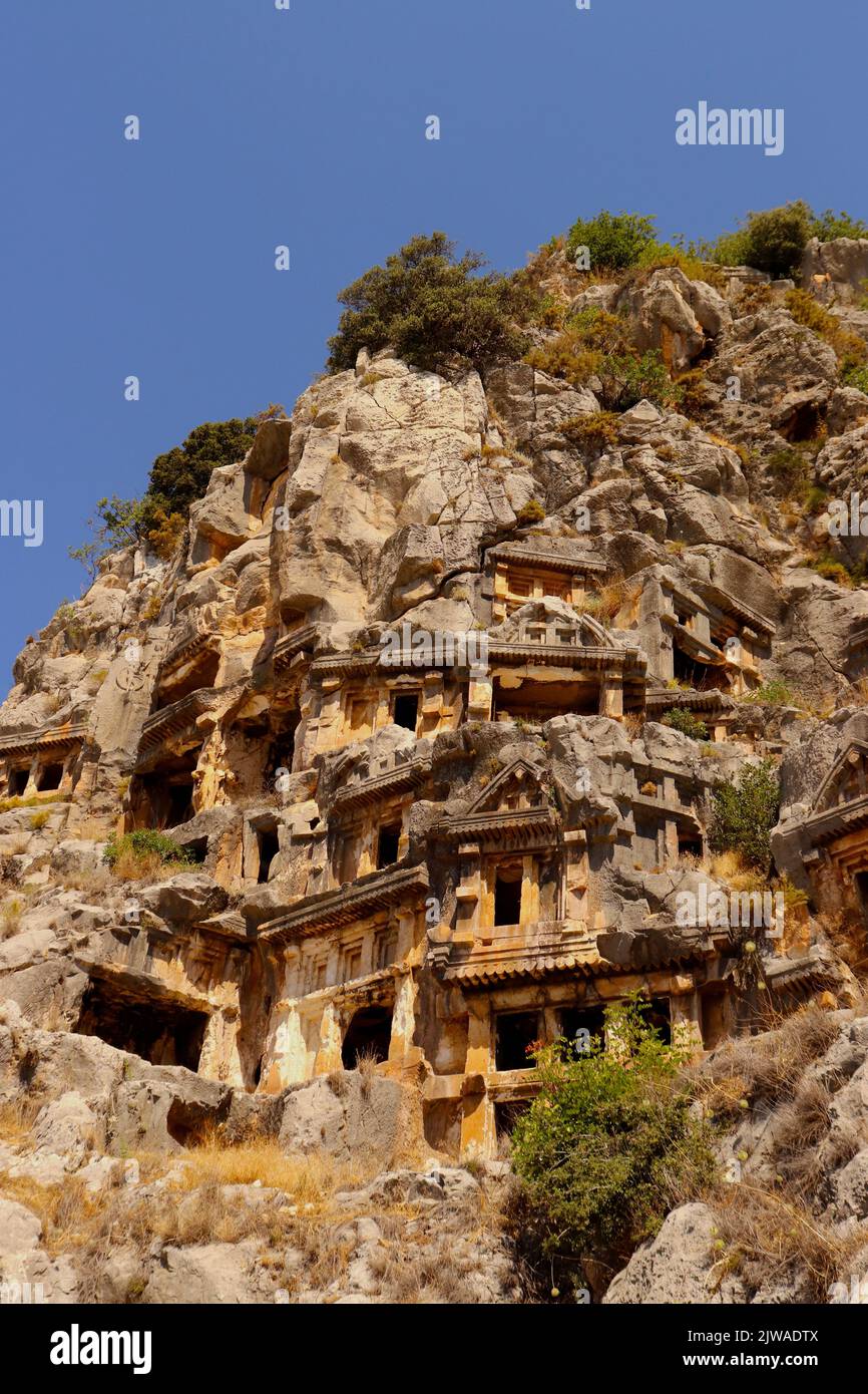 Tombe sacre in montagna Foto Stock