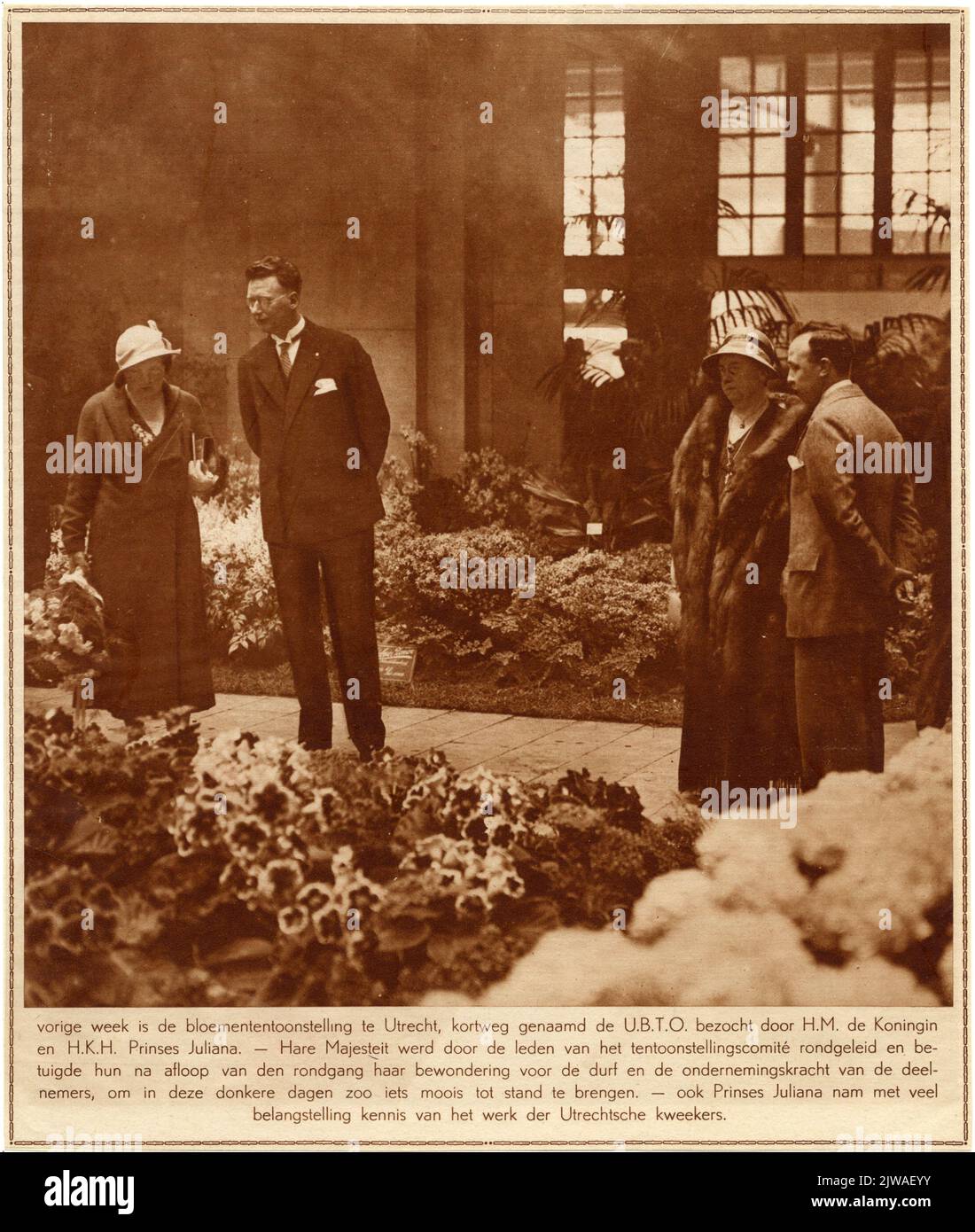 Un paradiso dei fiori nella fondazione Foto Stock