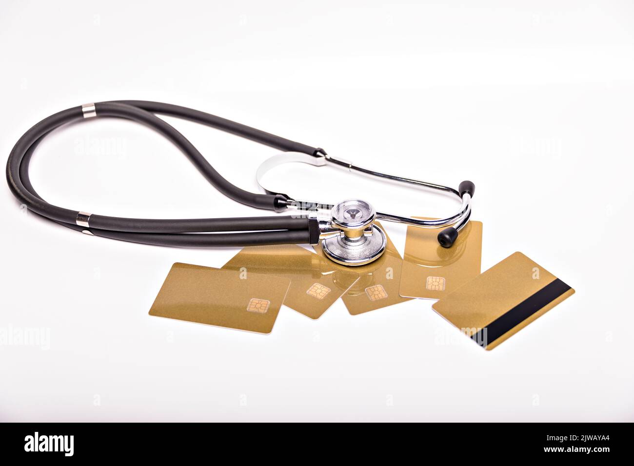 Concetto privato di affari di medicina. Pagamento per servizi medici. Foto Stock