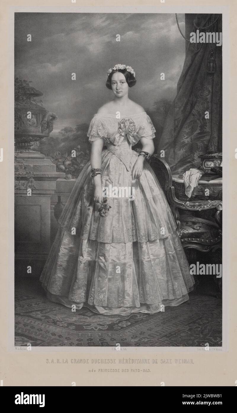 S.A.R. La grande duchessa ereditaria di Saxe Weimar. / Principessa nata dei Paesi Bassi. Foto Stock