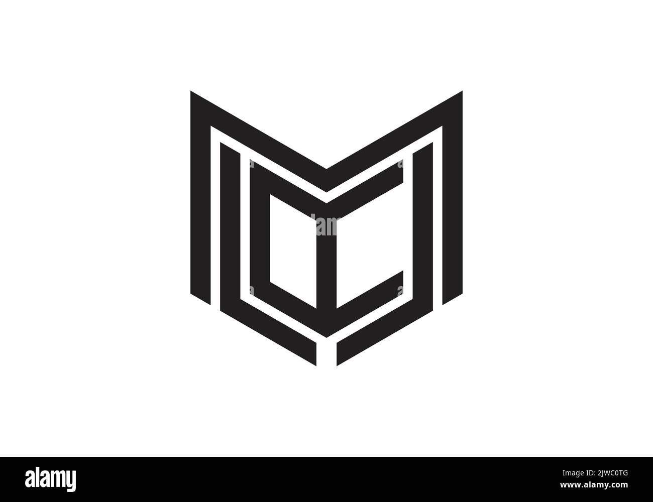 MLLR lettera iniziale mlrDesign del logo modello vettoriale mlrl Letter Logo Design Illustrazione Vettoriale