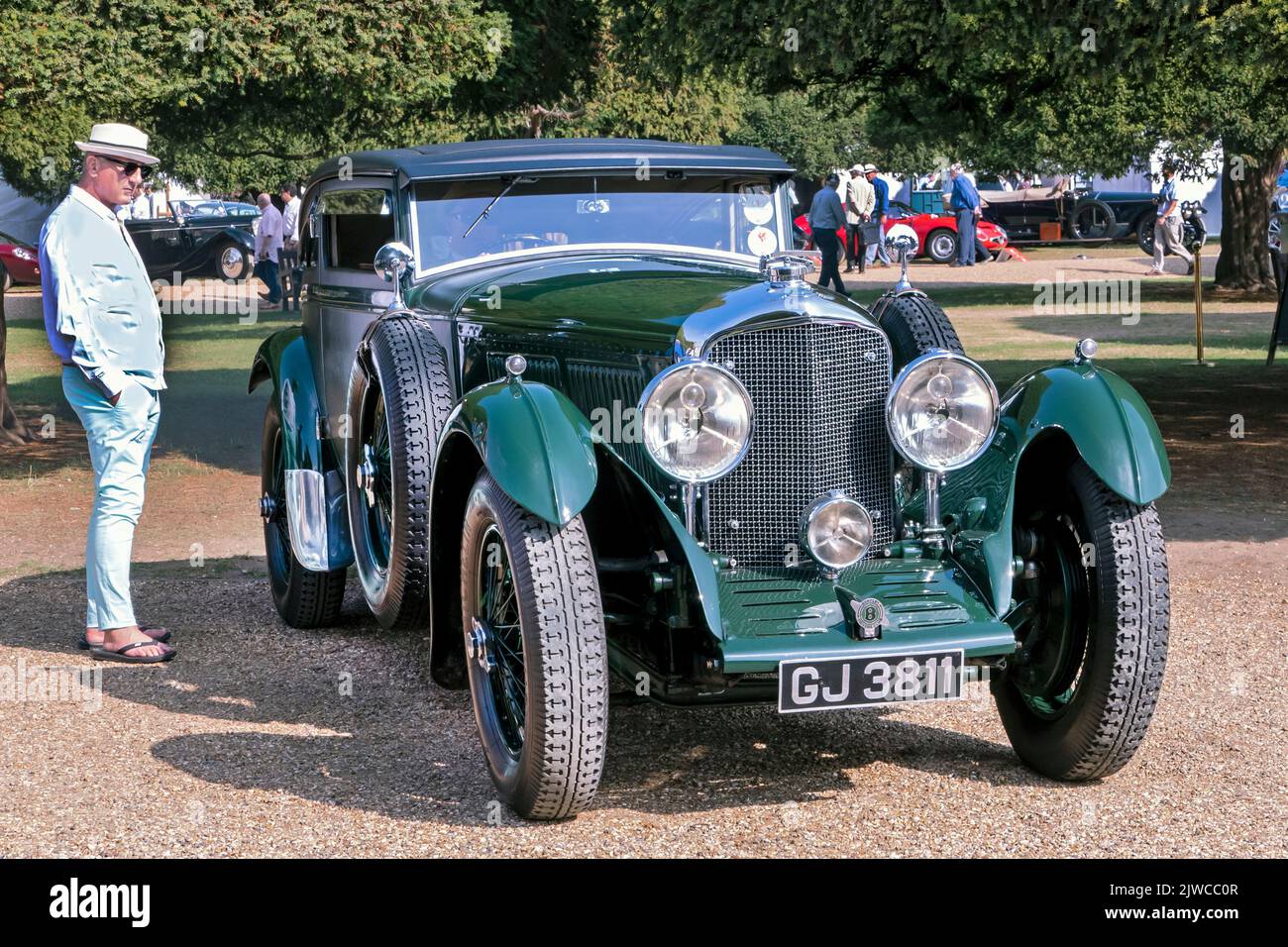 1930 Bentley Speed 6 Blue Train Coupe al 2022 Hampton Court Concours all'Hampton Court Palace London UK Foto Stock