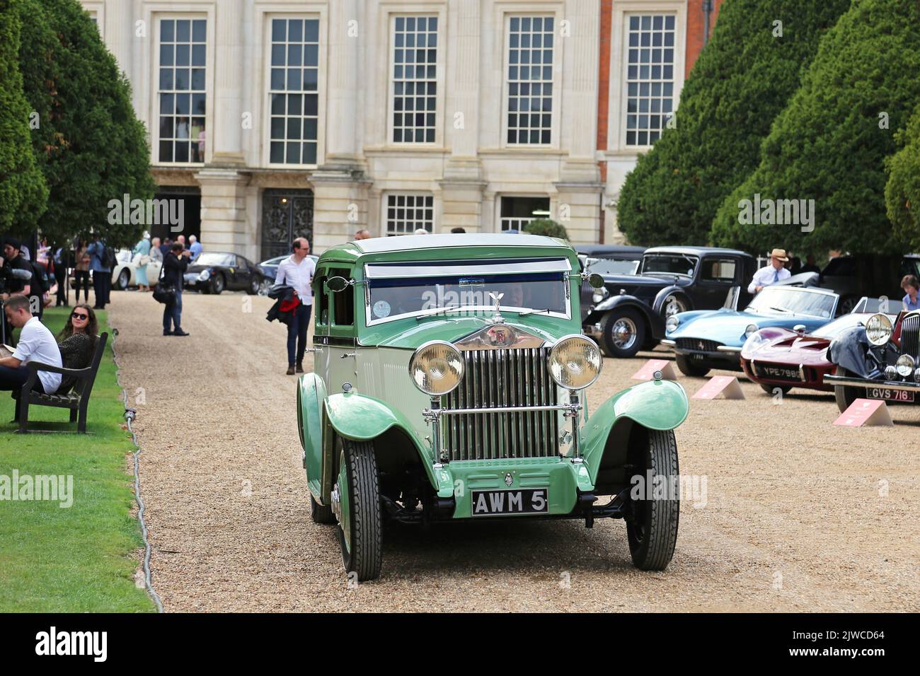 Berlina sportiva Rolls-Royce 20/25 (1931). Concours of Elegance 2022, Hampton Court Palace, Londra, Regno Unito, Europa Foto Stock