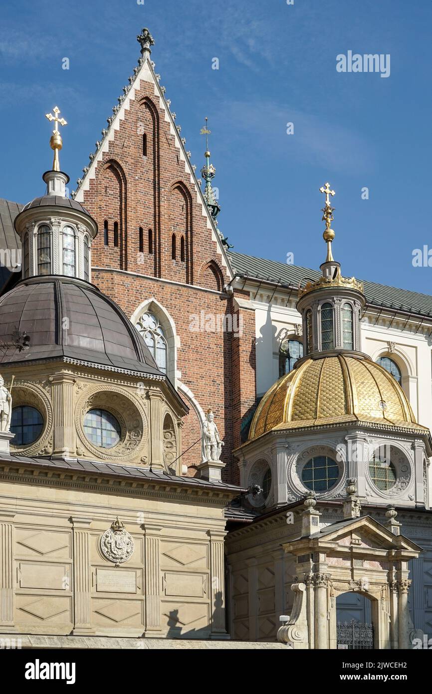 Cracovia, Polonia - 19 settembre : Cattedrale di Wawel a Cracovia Polonia il 19 settembre 2014 Foto Stock
