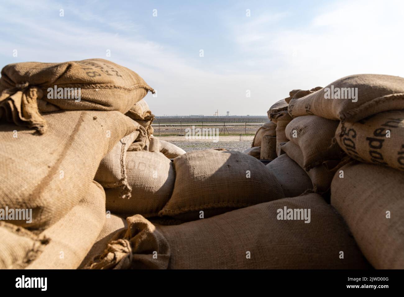 Bundeswehr in Afghanistan - campo Masar-e Sharif und Flughafen Foto Stock