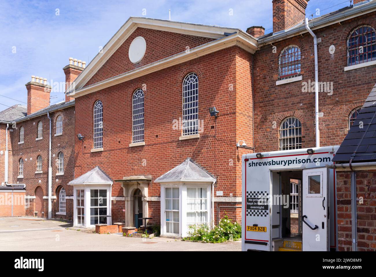 Prigione di Shrewsbury HM prigione di Shrewsbury HMP Shrewsbury prigione di Shrewsbury la prigione di Dana su Howard Street Shrewsbury Shropshire Inghilterra Regno Unito GB Europa Foto Stock