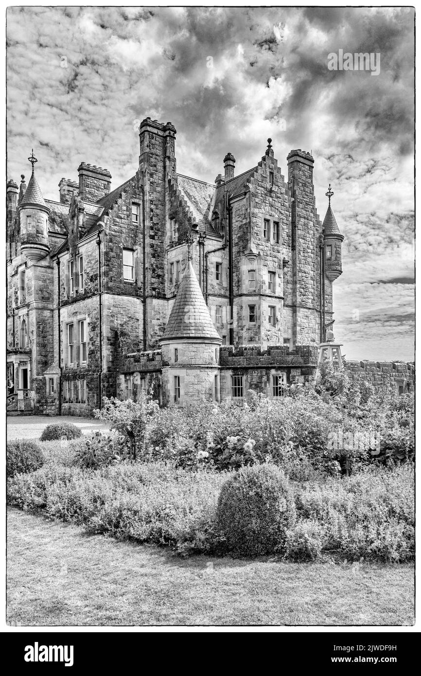 Blarney House al castello di Blarney e ai giardini di Co. Cork, Irlanda Foto Stock