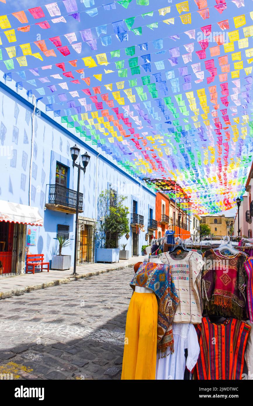 Avenue 5 de Mayo, Oaxaca de Juarez, Oaxaca, Messico Foto Stock