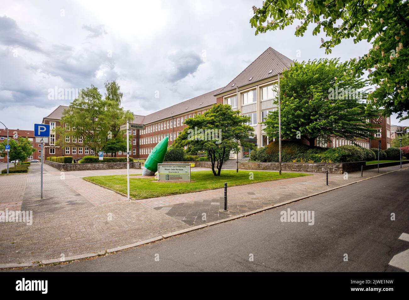 Waterways and Shipping Office Weser-Jade-Mare del Nord e Agenzia federale per i compiti immobiliari, Wilhelmshaven Foto Stock
