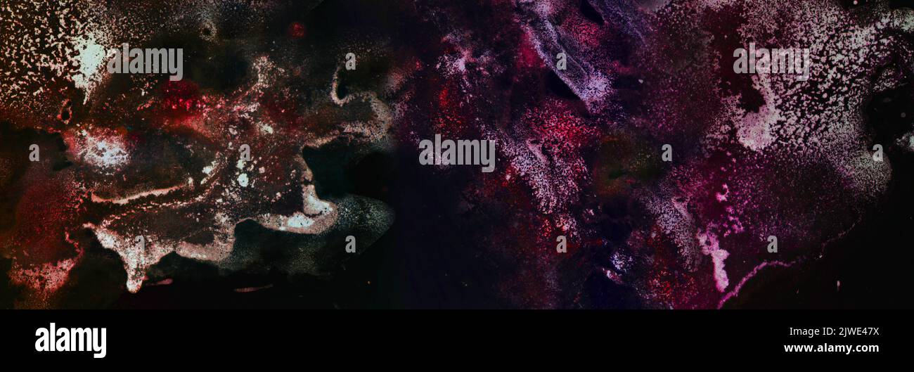 Sfondo con tratti dinamici di pennello grunge. Foto Stock