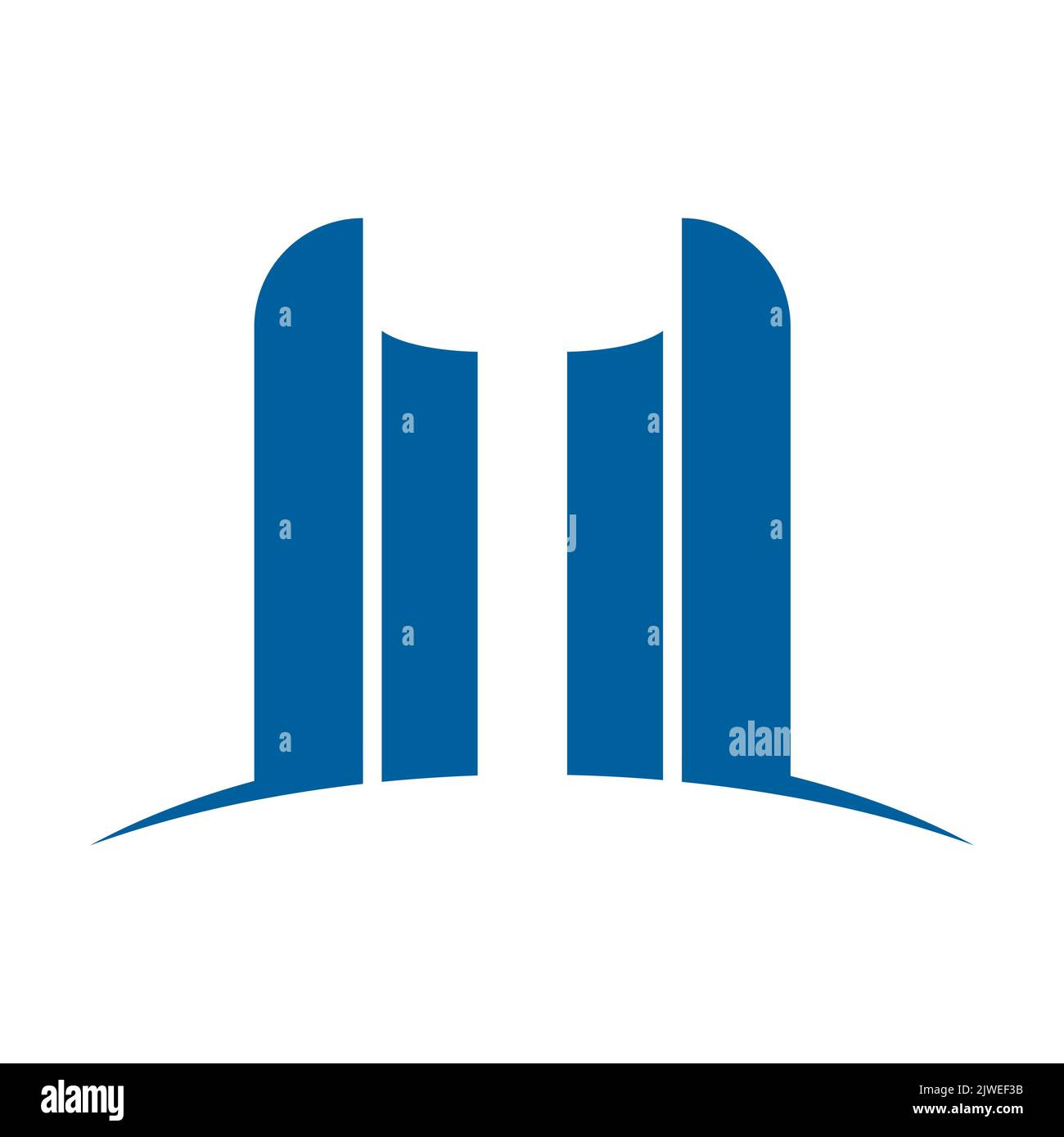 Modello di illustrazione del disegno dell'icona Patriot Day Vector della Torre doppia Illustrazione Vettoriale