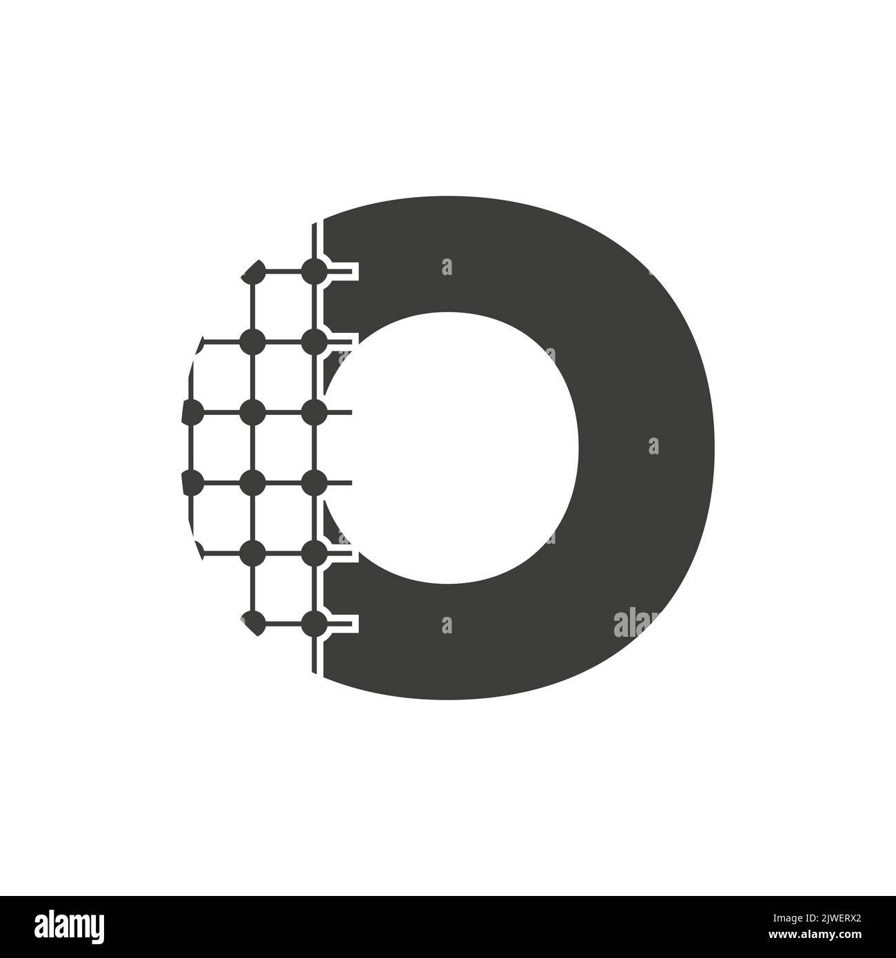 Lettera o architettura Logo Design. Modello vettoriale di Real Estate Icon, Architect and Construction Symbol Illustrazione Vettoriale