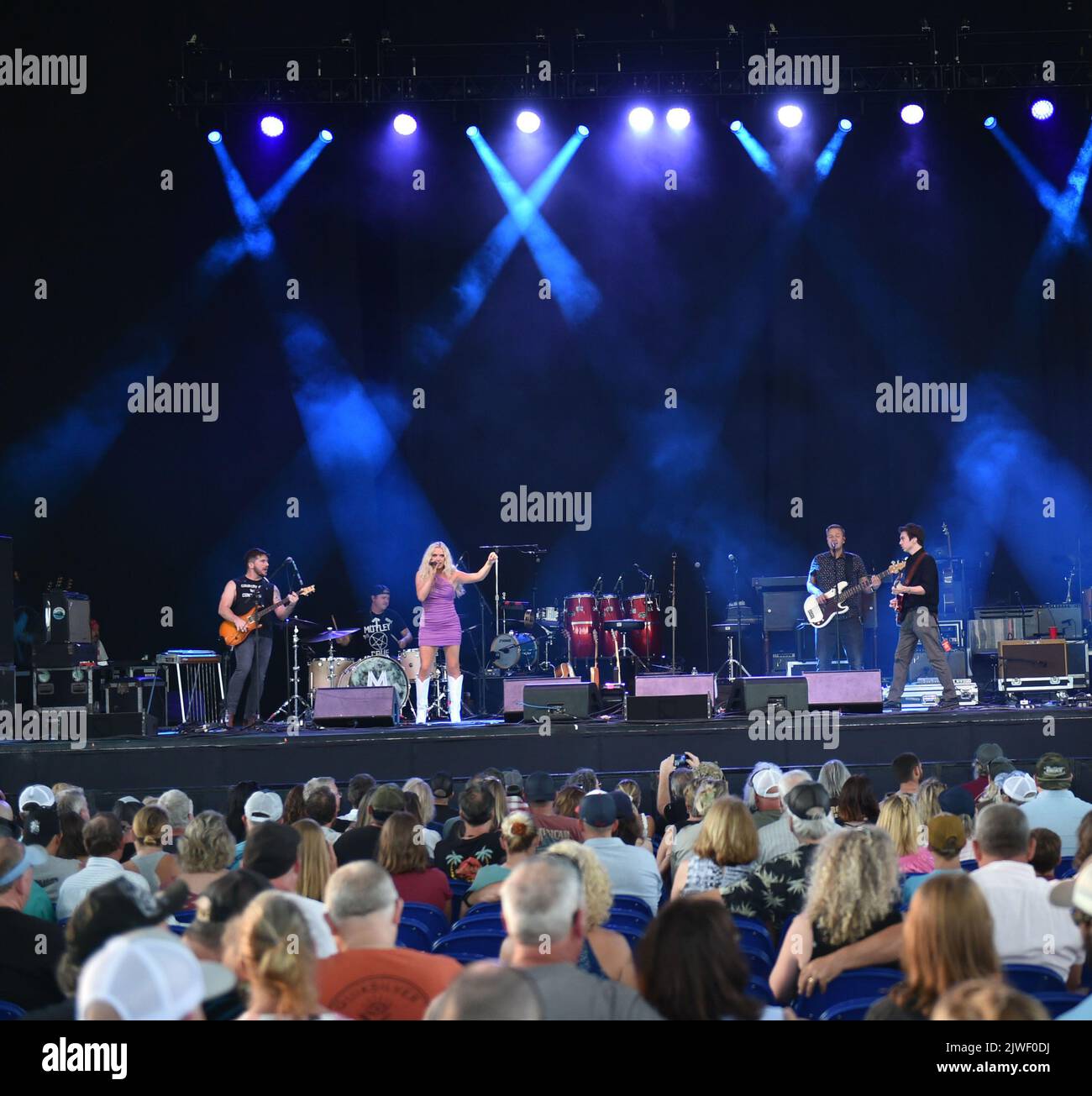 4 settembre 2022, Portsmouth, Virginia, USA: MEGAN MORONEY porta un paese all'Atlantic Union Bank Pavilion di Portsmouth, Virginia il 4 settembre 2022. Photo.Â© Jeff Moore (Credit Image: © Jeff Moore/ZUMA Press Wire) Foto Stock