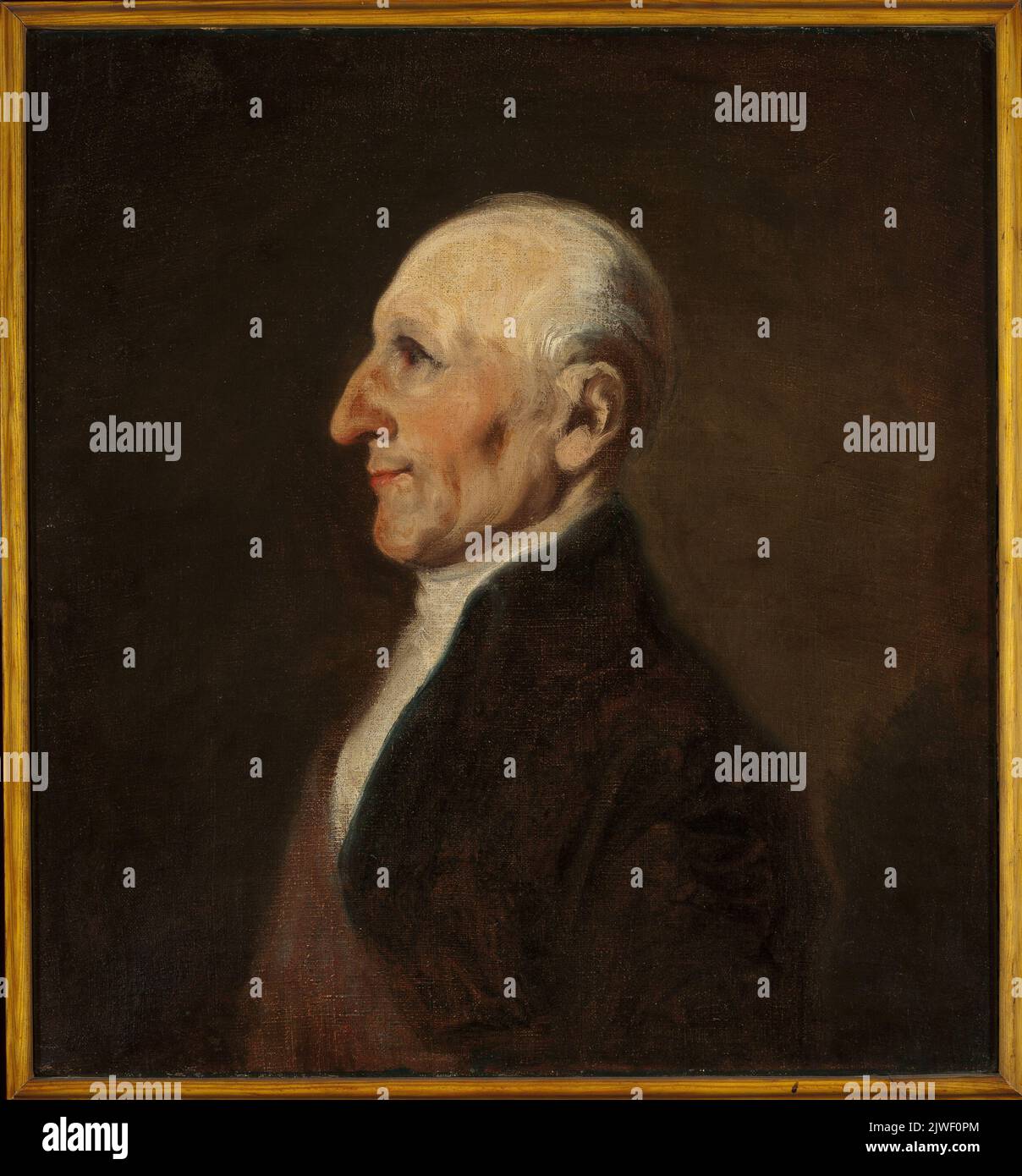 Ritratto del padre dell'artista. Michałowski, Piotr (1800-1855), pittore Foto Stock