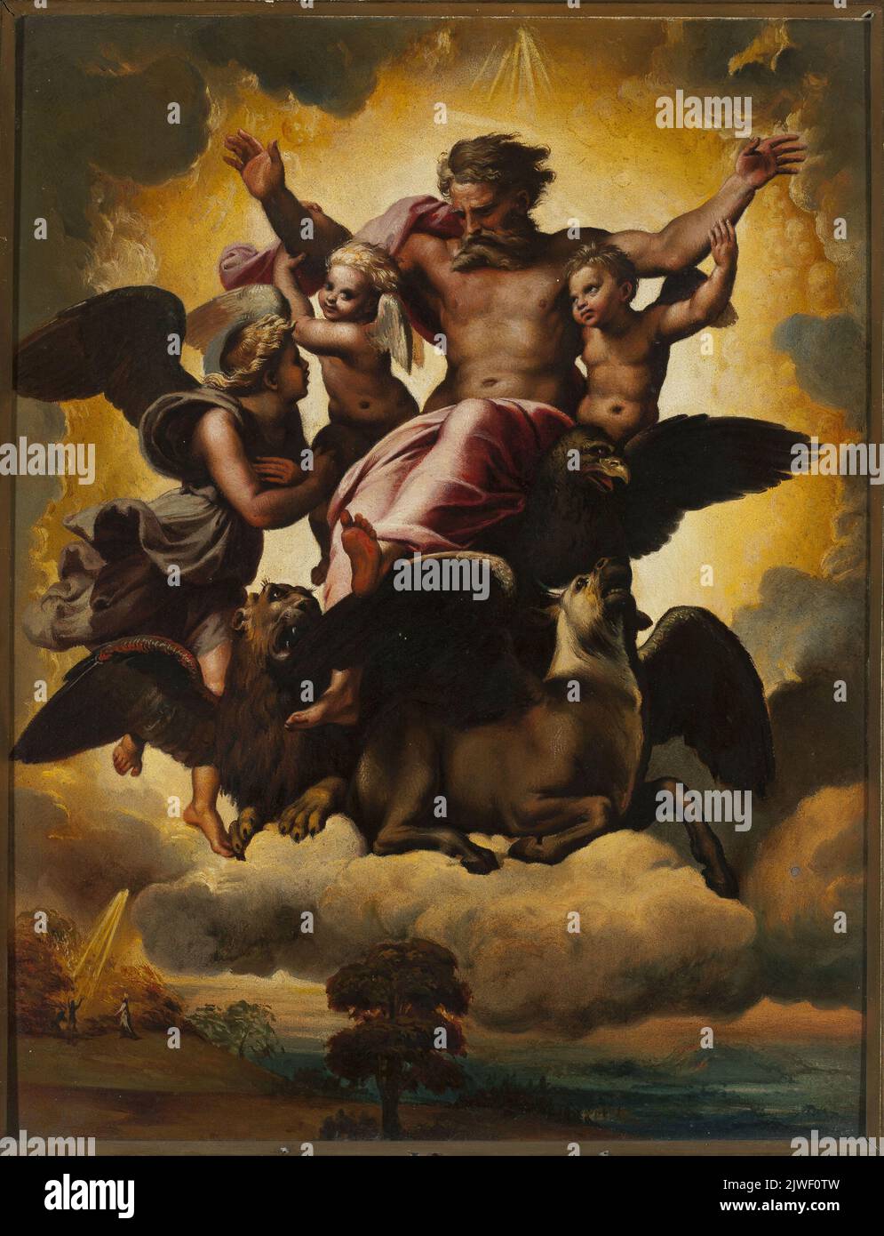 La visione di Ezechiele. Miller, Karol (1840-1920), pittore Foto Stock