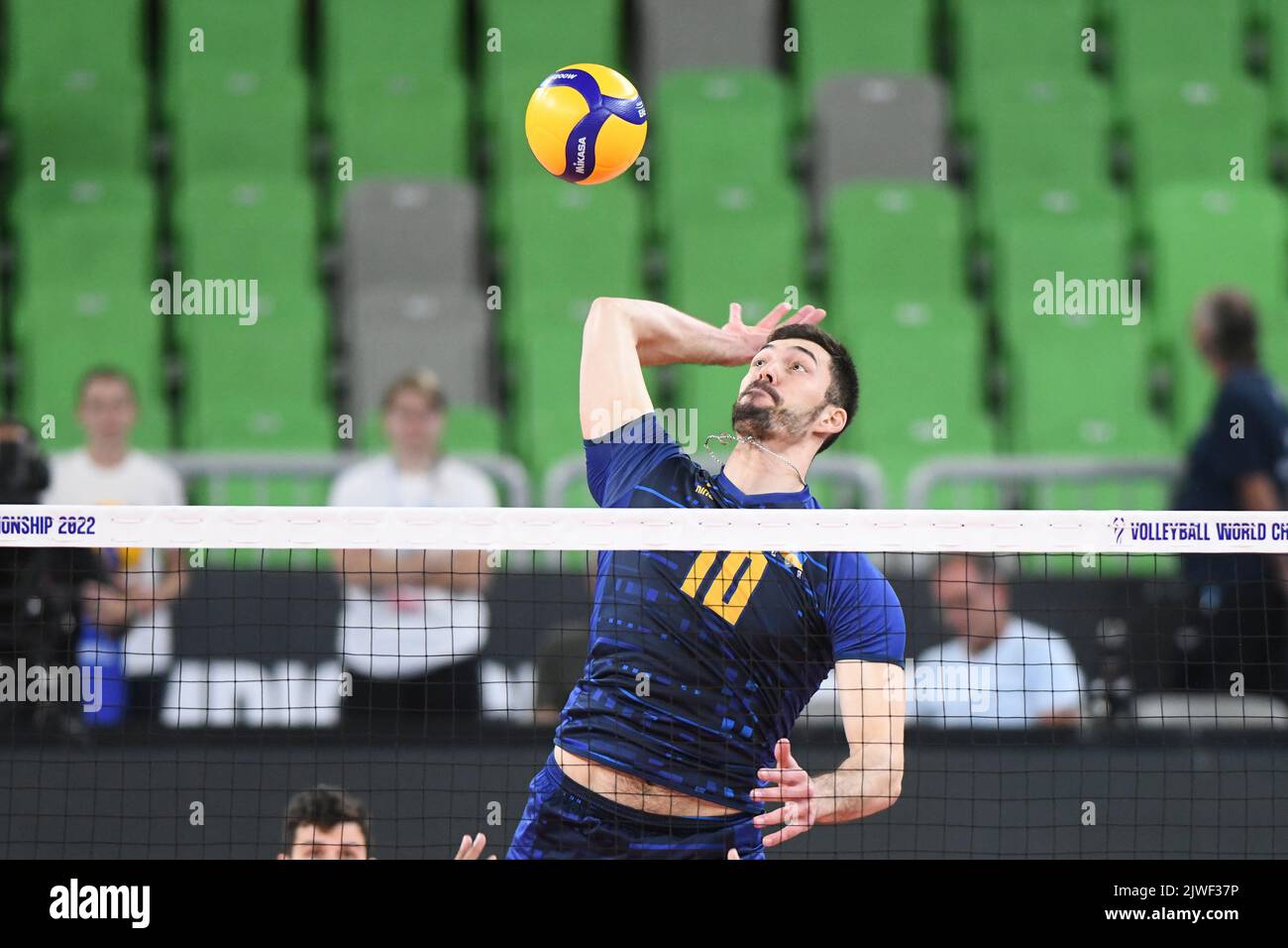 Yurii Semeniuk (Ucraina). Campionato del mondo di pallavolo 2022. Round di 16 Foto Stock