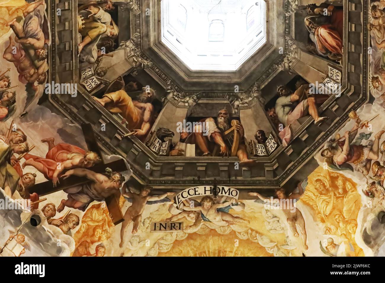 Particolare del Duomo di Firenze Foto Stock