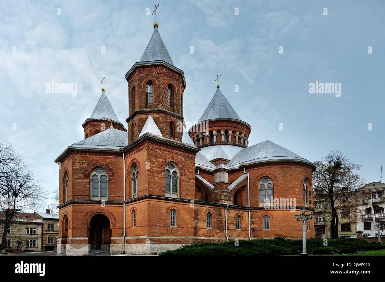 Esterno della chiesa armena a Chernivtsi Ucraina Foto Stock