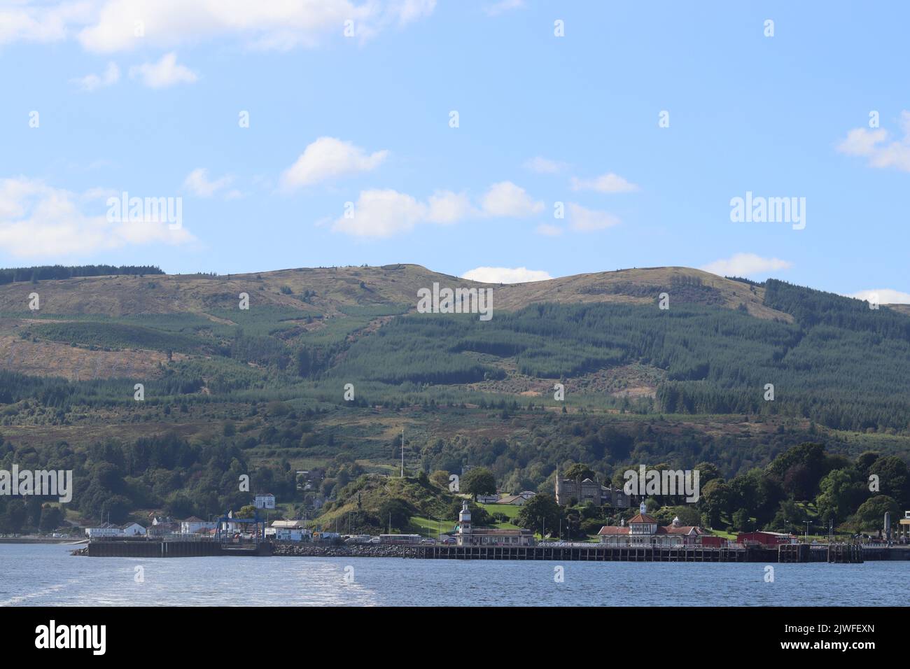 Viaggio in traghetto a Dunoon, Scozia Foto Stock