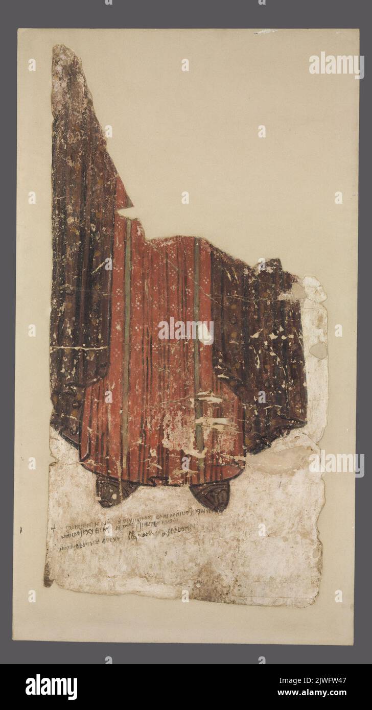 Malowidło ścienne: Matka Boska (frammento postaci). Sconosciuto, pittore Foto Stock