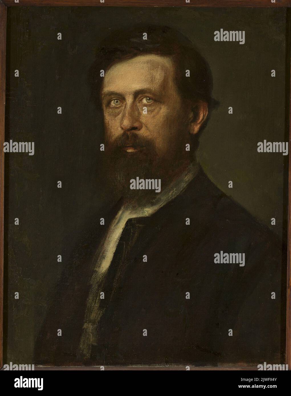 Ritratto di Arnold Bocklin. Lenbach, Franz Seraph von (1836-1904), pittore Foto Stock