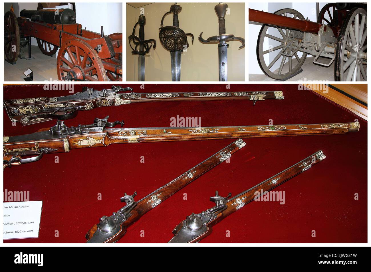 L'Armémuseum (museo dell'esercito) è il più grande museo militare di Stoccolma, che si estende su tre piani nella città di Stoccolma a Stan (una delle isole della città). Foto Stock