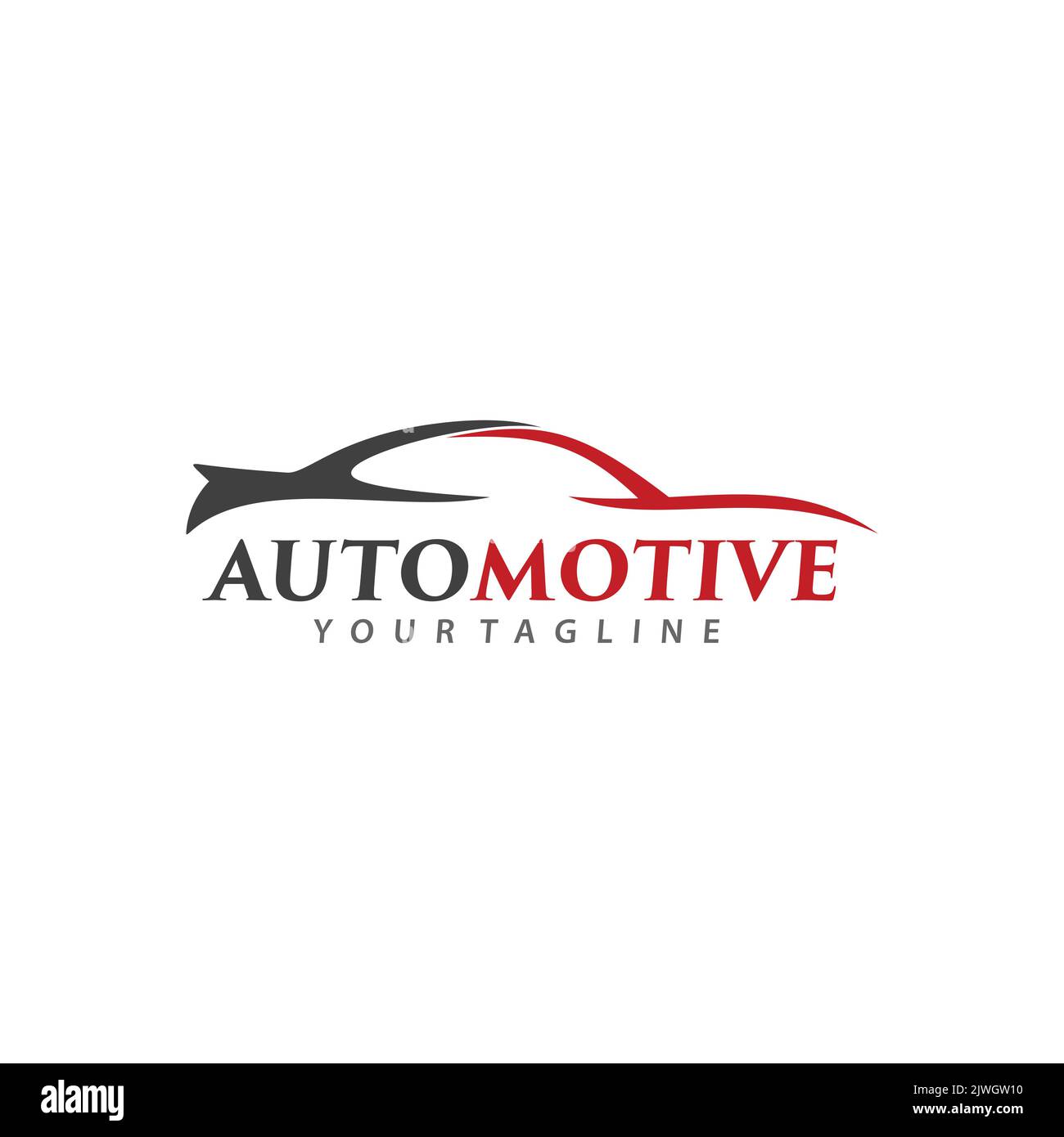 Logo automobilistico. Illustrazione vettoriale del logo dell'automobile per il commercio e l'azienda Illustrazione Vettoriale