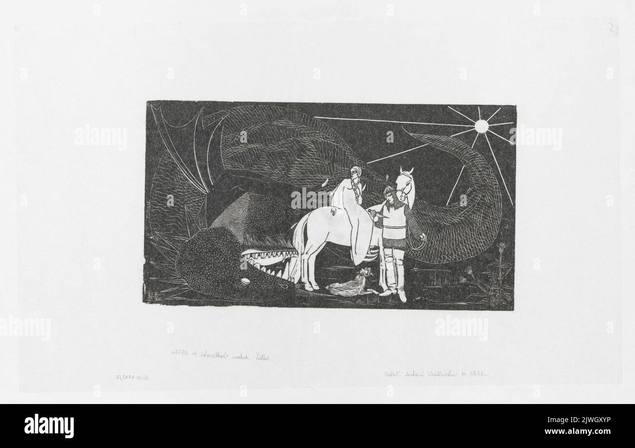 Fumo. Goryńska, Wiktoria (1902-1945), artista grafico Foto Stock