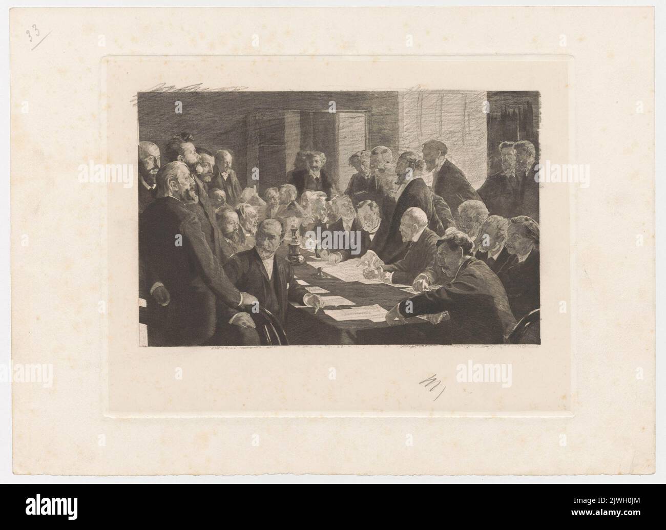 Le Comité de l'Exposition Francaise a Copenhague en 1888, state VI. Wittmann CH. & Chardon CH., Editions (Paryż ; wydawnictwo, drukarnia ; fl. CA 1889-ca 1907), printing house, Jasiński, Feliks Stanisław (1862-1901), graphic artist, Kroyer, Peter Severin (1851-1909), pittore Foto Stock