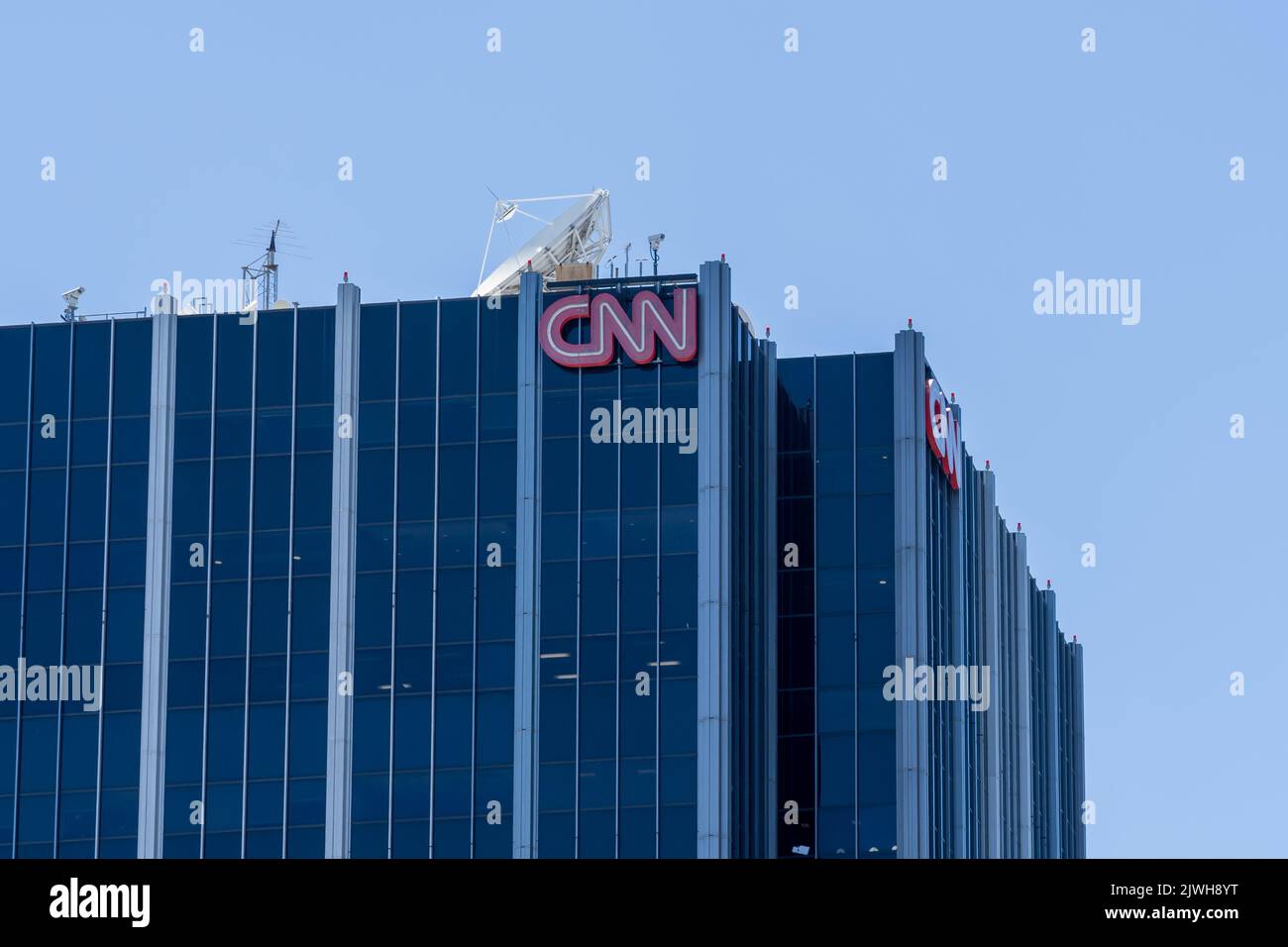 Los Angeles, California, USA - 6 luglio 2022: CNN Building a Los Angeles, California, USA. Foto Stock
