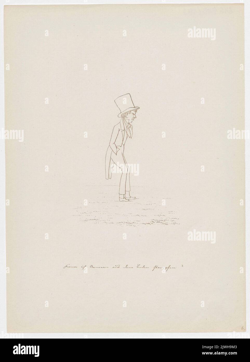 "Kann ich Armeen aus dem Boden stampfen". Winkler, Karl Gustav Adolf (1810-1893), disegnatore, cartoonista Foto Stock