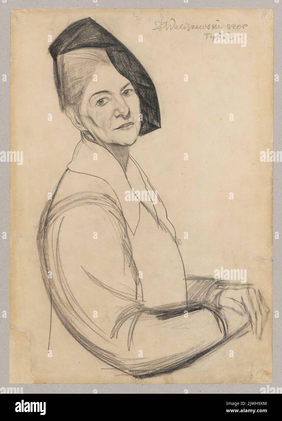Ritratto di una madre. Waliszewski, Zygmunt (1897-1936), disegnatore, cartoonista Foto Stock