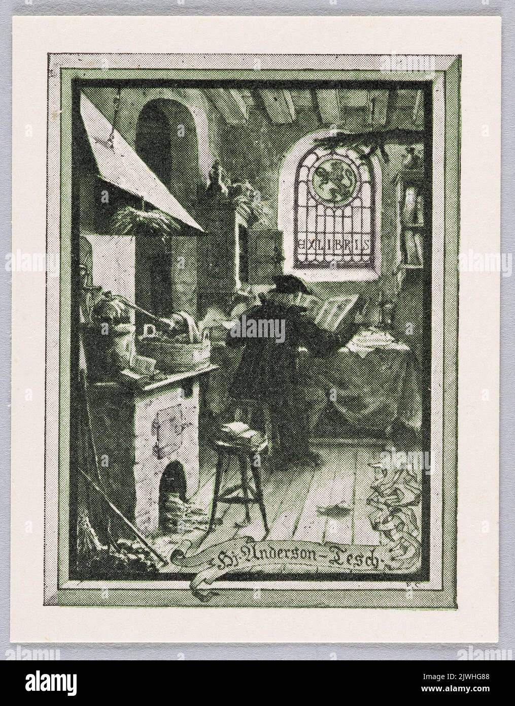 Libretto di Hj. Anderson-Tesch. Callmander, Carl Reinhold Constantin (1840-1922), designer Foto Stock