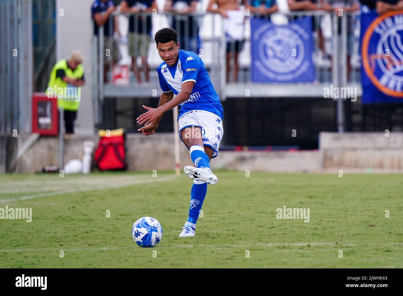 Stadio Mario Rigamonti, Brescia, Italia, 03 settembre 2022, Alexander Jallow (Brescia FC) durante Brescia Calcio vs AC Perugia - Campionato Italiano di calcio Serie B. Foto Stock