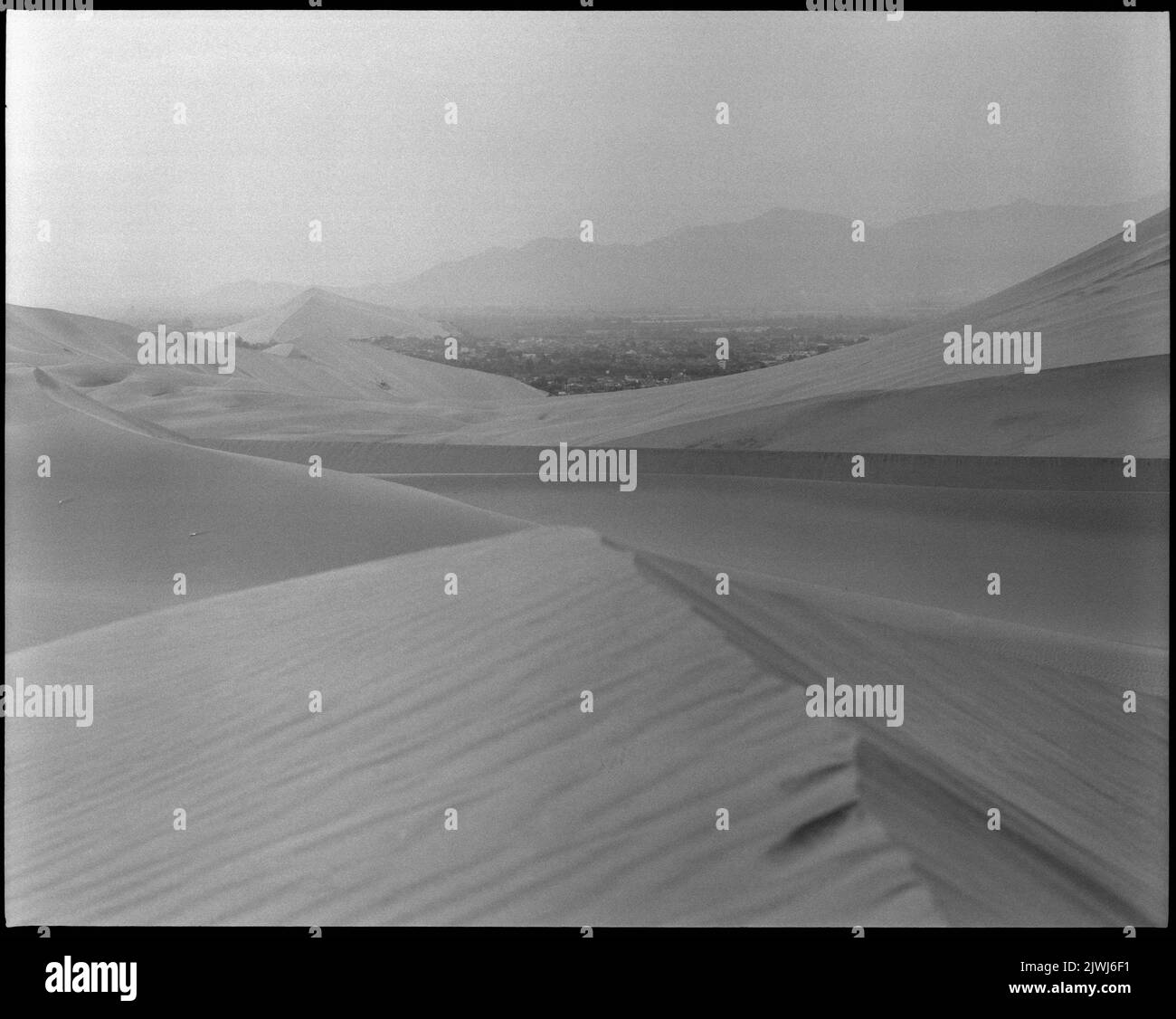 Panoramica, deserto sabbioso, Huacachina, Inca Lima, Perù Foto Stock