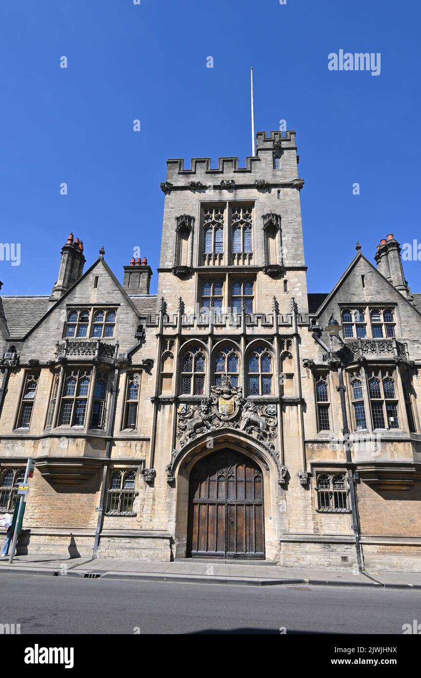 Brasenose College, Oxford come visto dall'Alto Foto Stock