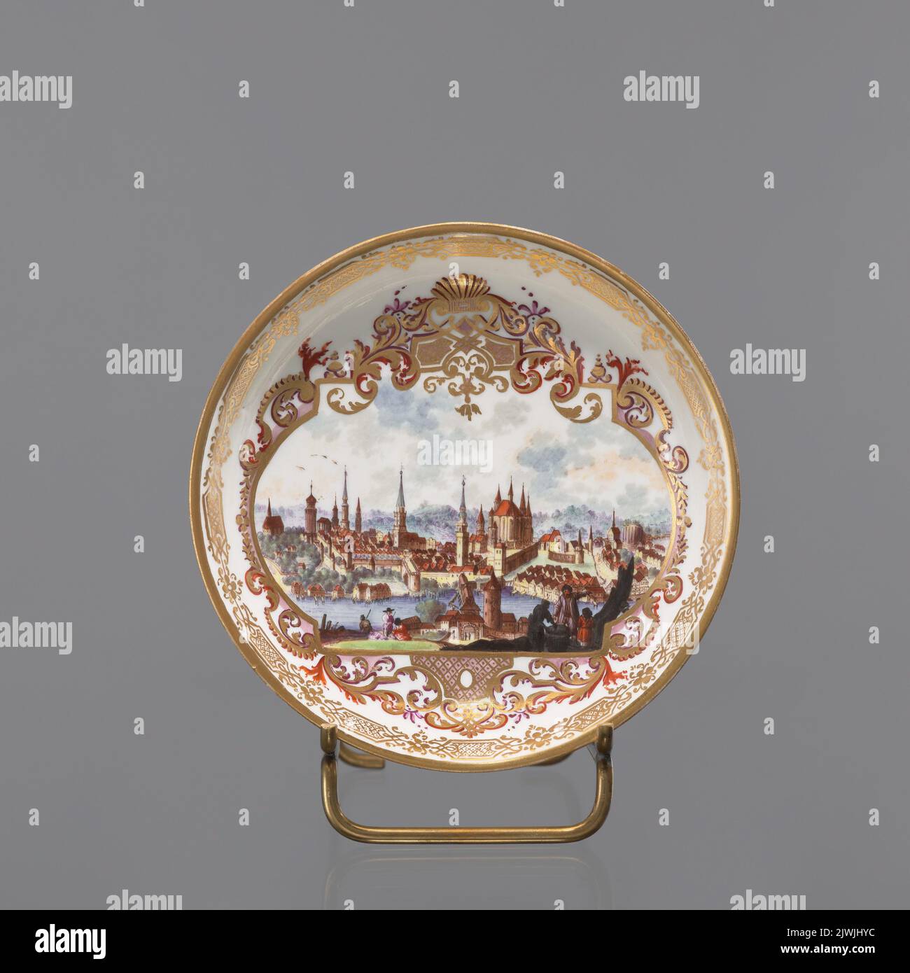 Piattino. Koenigliche Porcellain Fabrique, Meissen (1710-1763), fabbrica Foto Stock