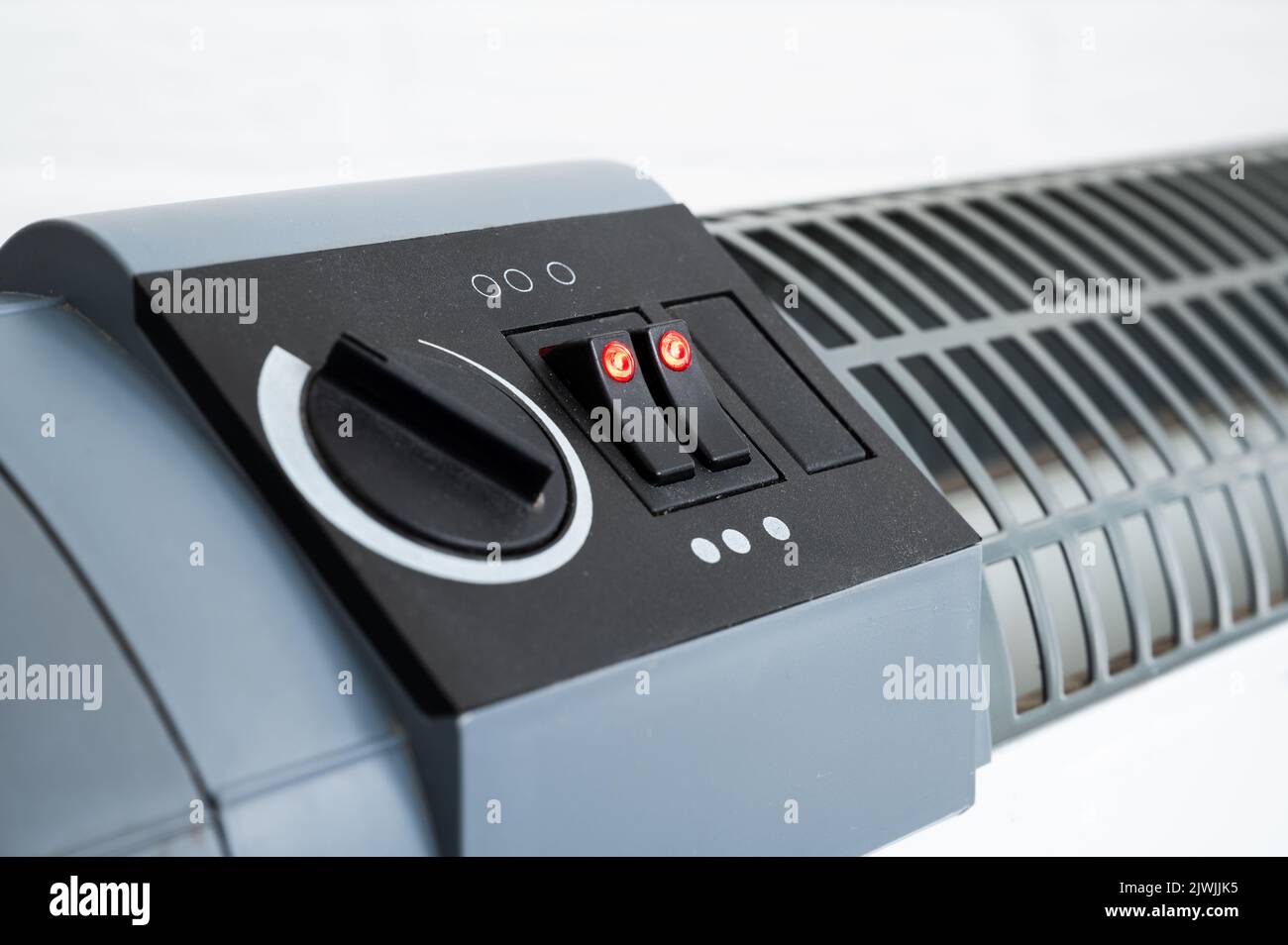 Riscaldatore elettrico a convezione - riscaldamento con alimentazione elettrica Foto Stock