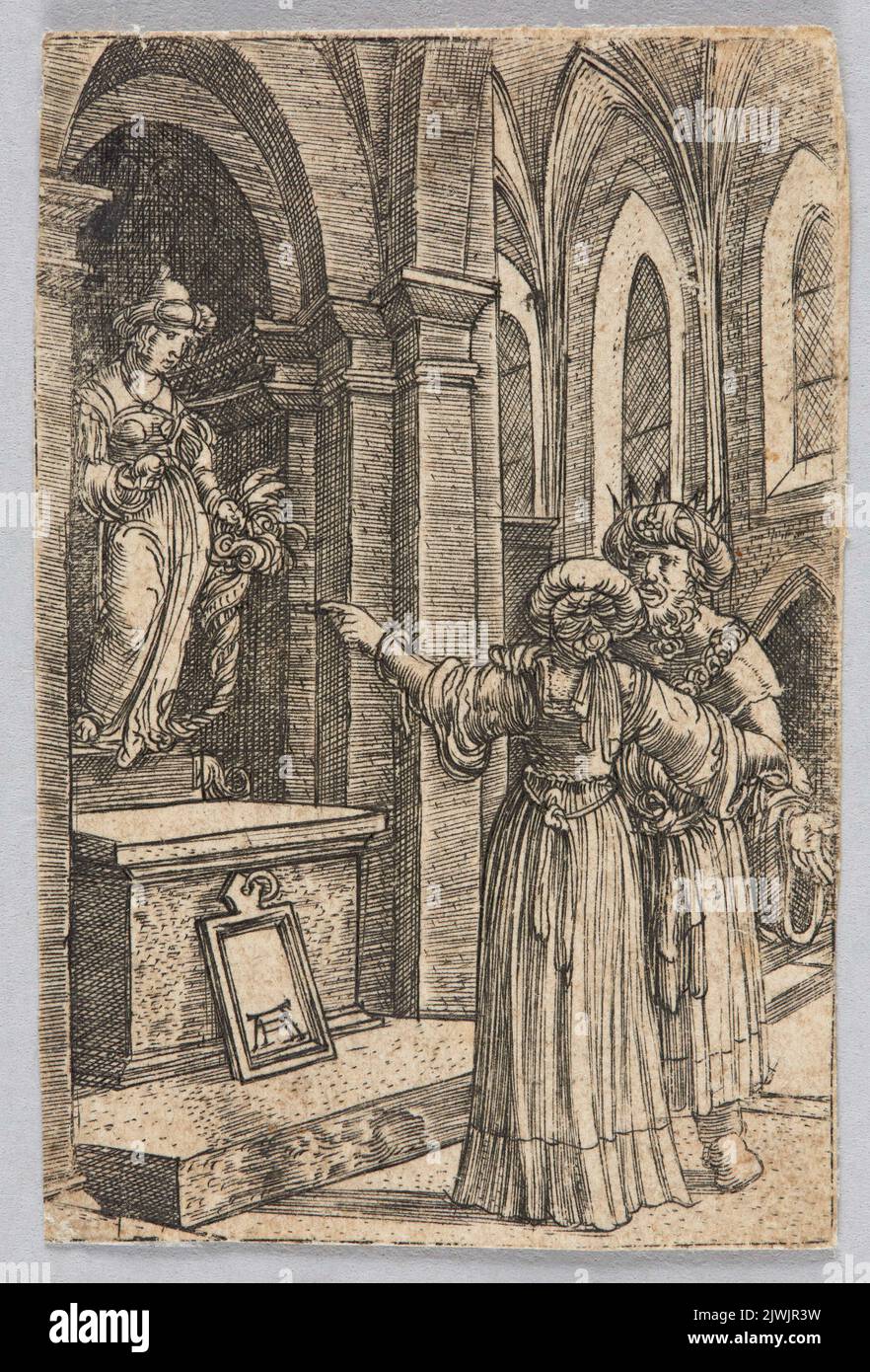L’idolatria di Salomone. Altdorfer, Albrecht (ca 1480-1538), artista grafico Foto Stock