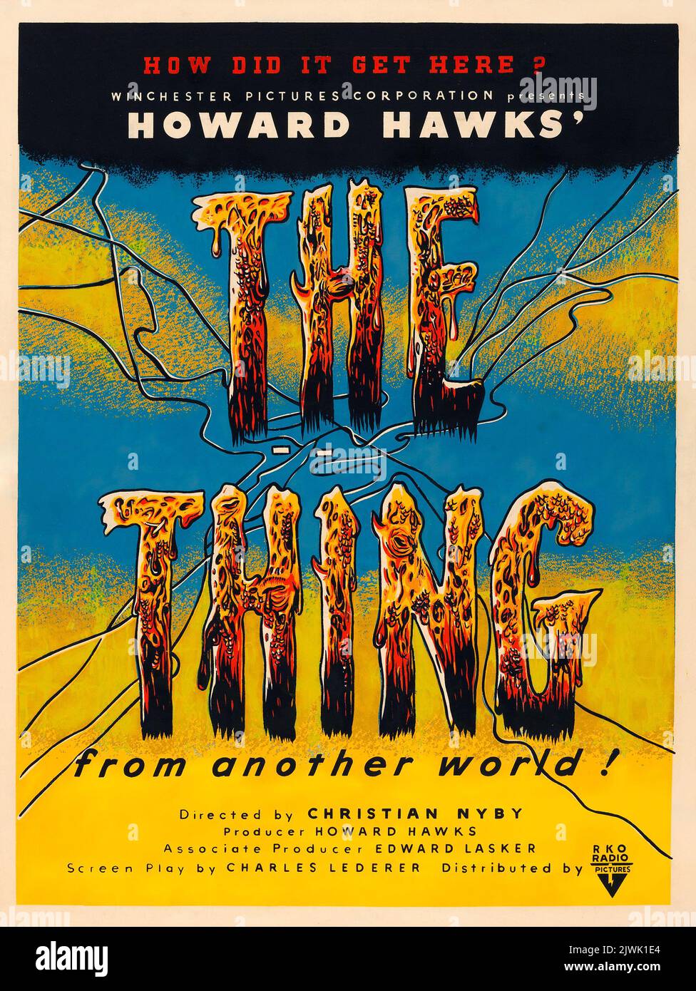 The Thing from Another World (RKO, 1951) poster del film d'epoca Foto Stock