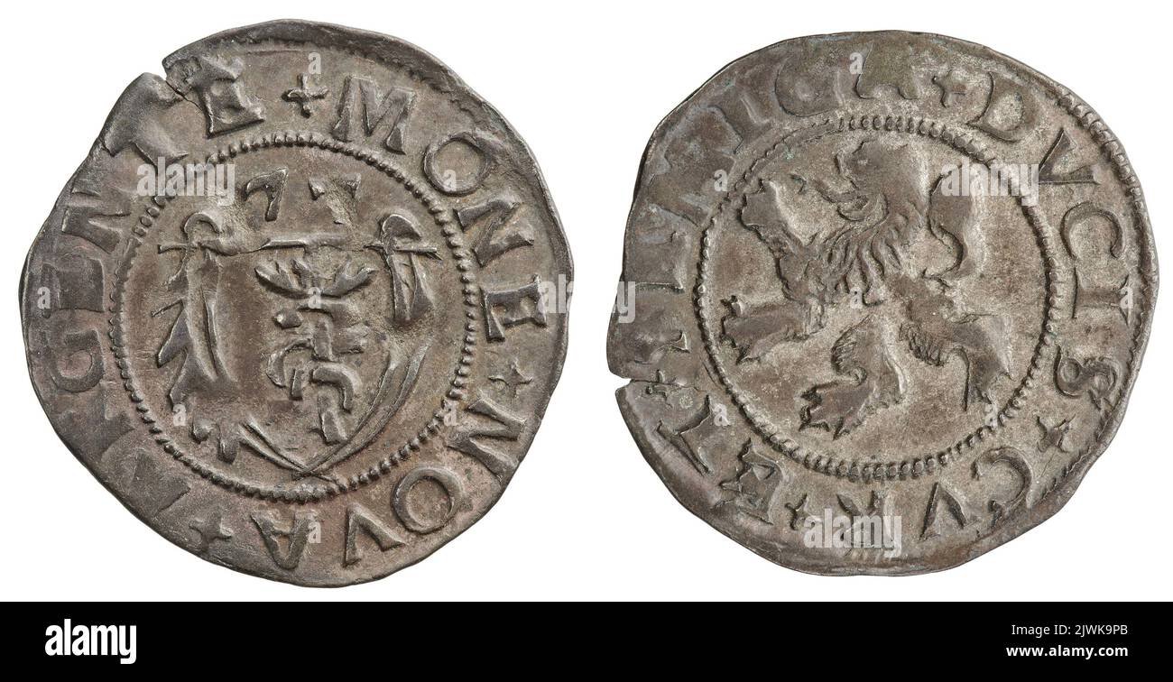 schilling. Gotard Kettler (książę Kurlandii i Semigalii; 1561-1587), regnante Foto Stock