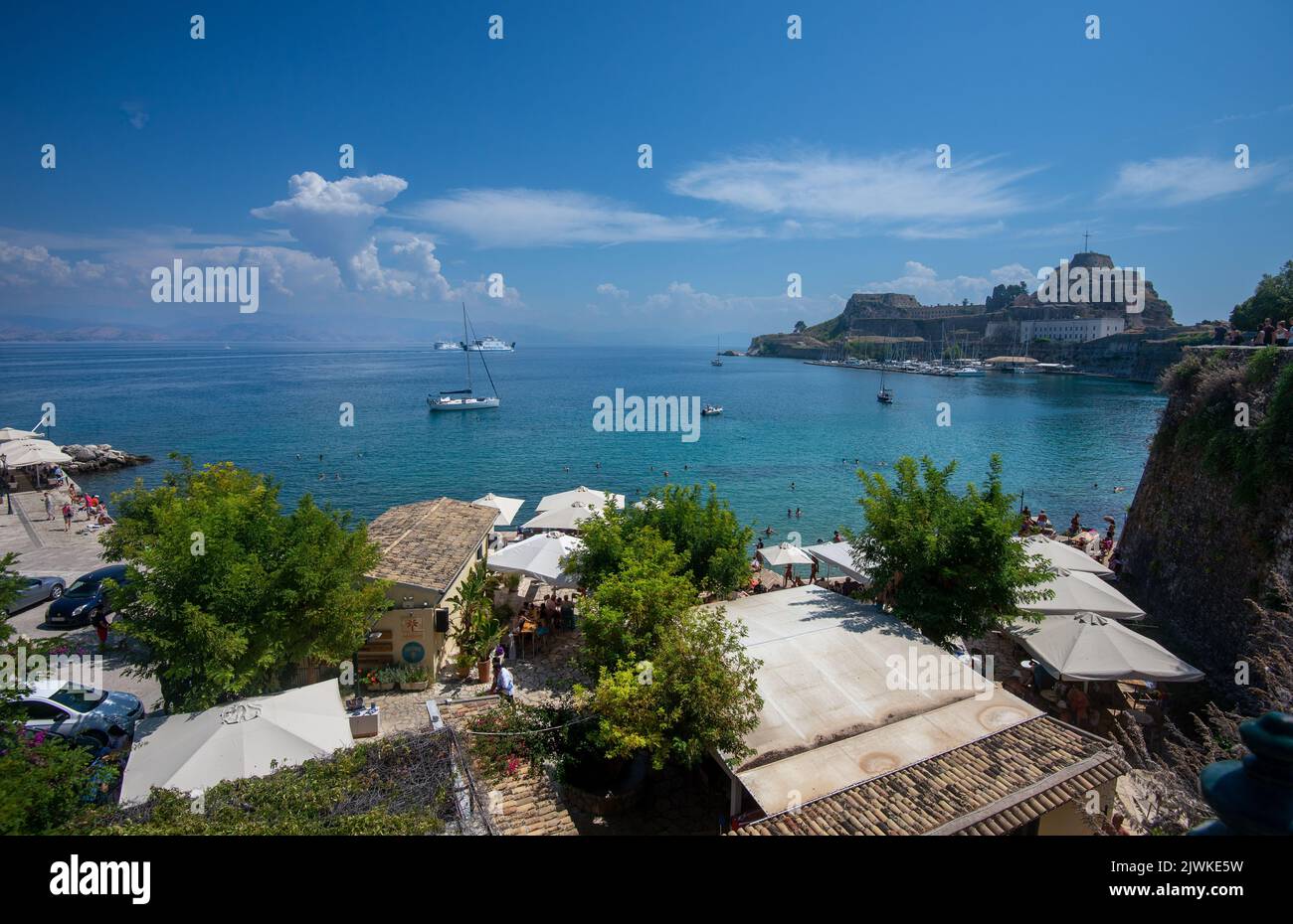 Fortezza vecchia di Corfù Foto Stock