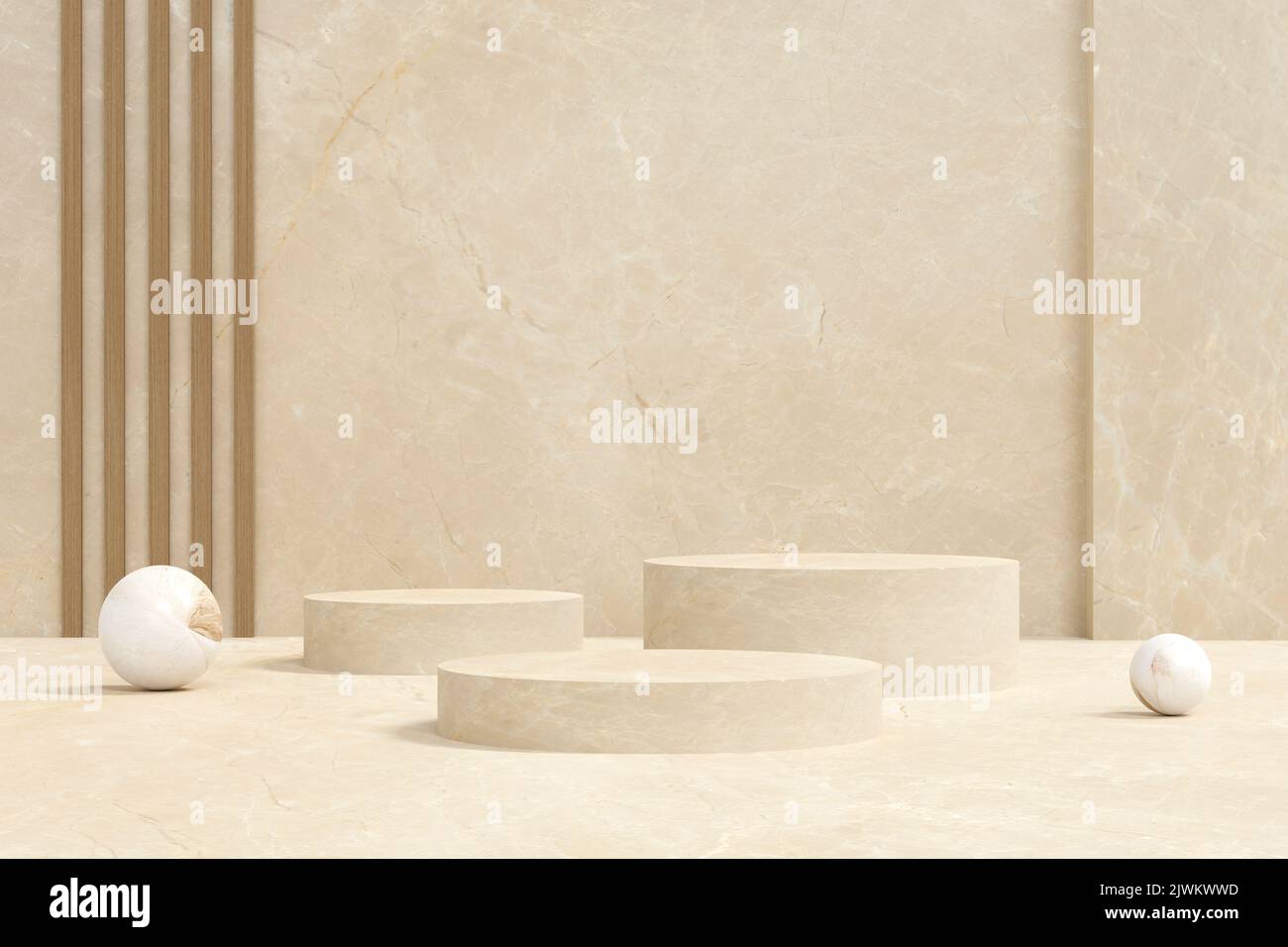 esposizione podio minima per presentazione stand prodotti di sfondo cosmetico. scena concept vetrina per nuovo prodotto, vendita promozione, banner. 3D il Foto Stock