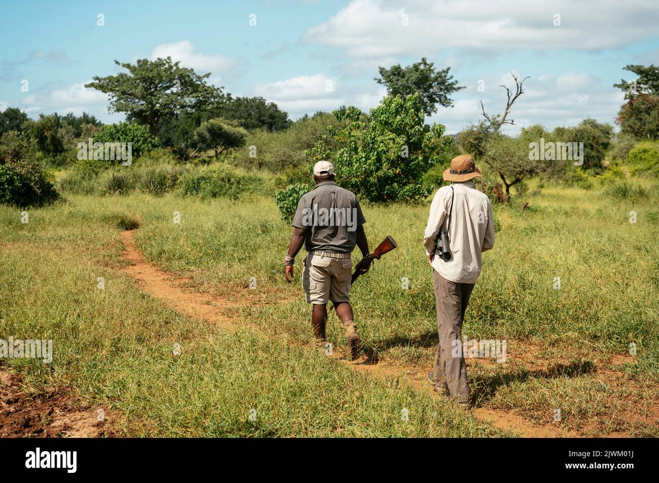 Safari a piedi, Parco Contractual di Makuleke, Parco Nazionale di Kruger, Sud Africa Foto Stock