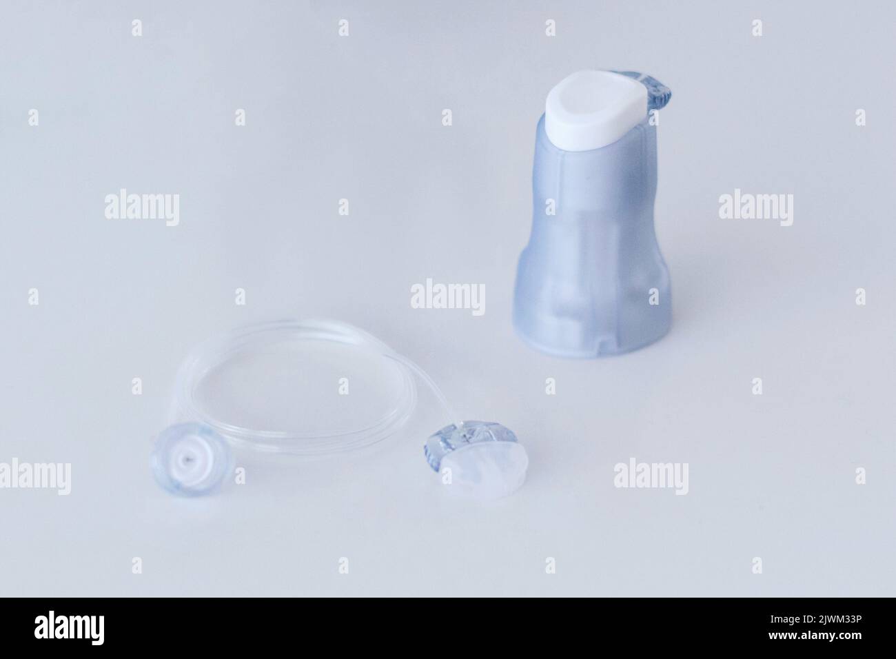 Set per infusione per pazienti con diabete di tipo 1 Foto Stock