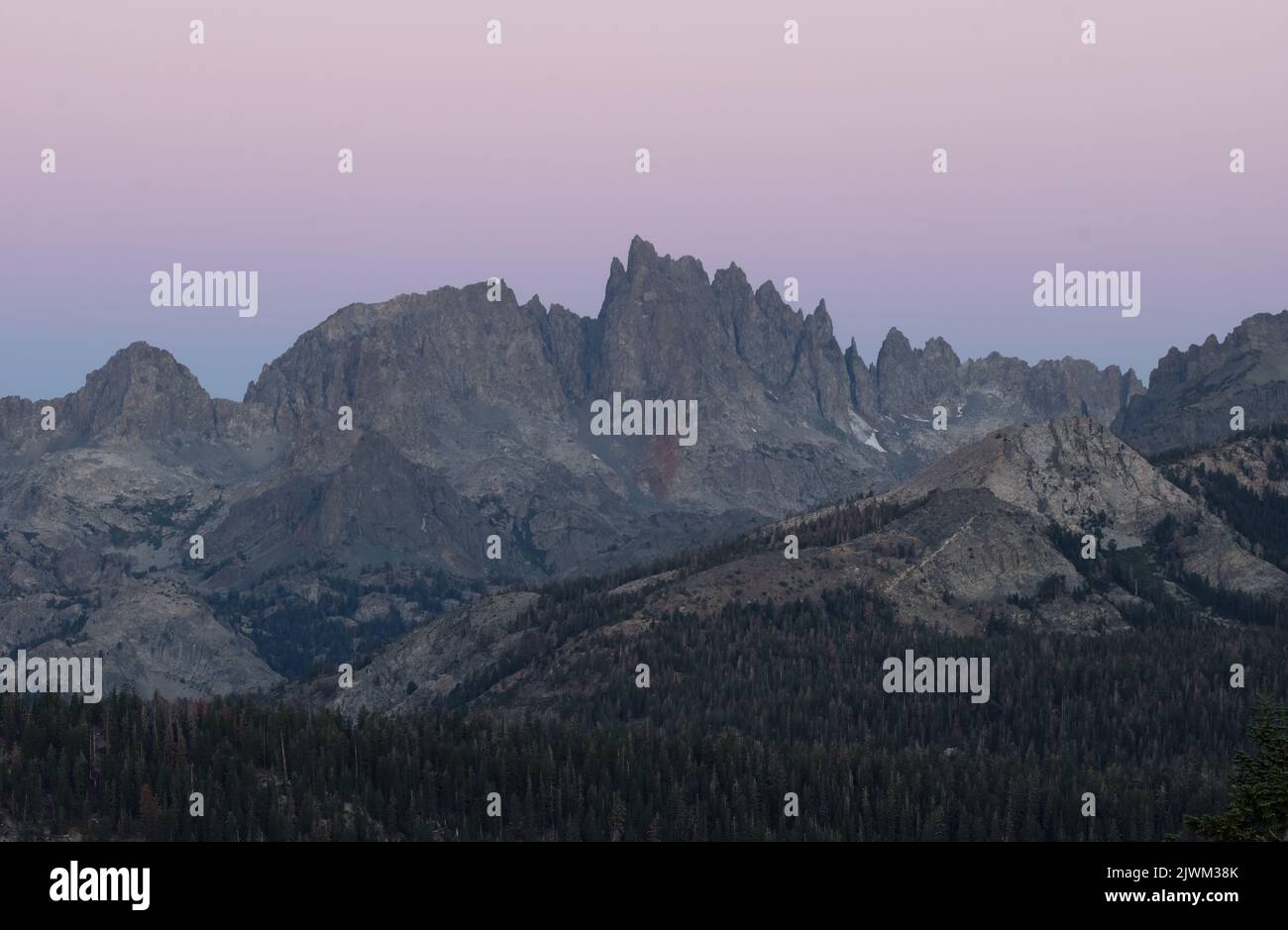 I minareti di Mammoth Lakes, California. Foto Stock