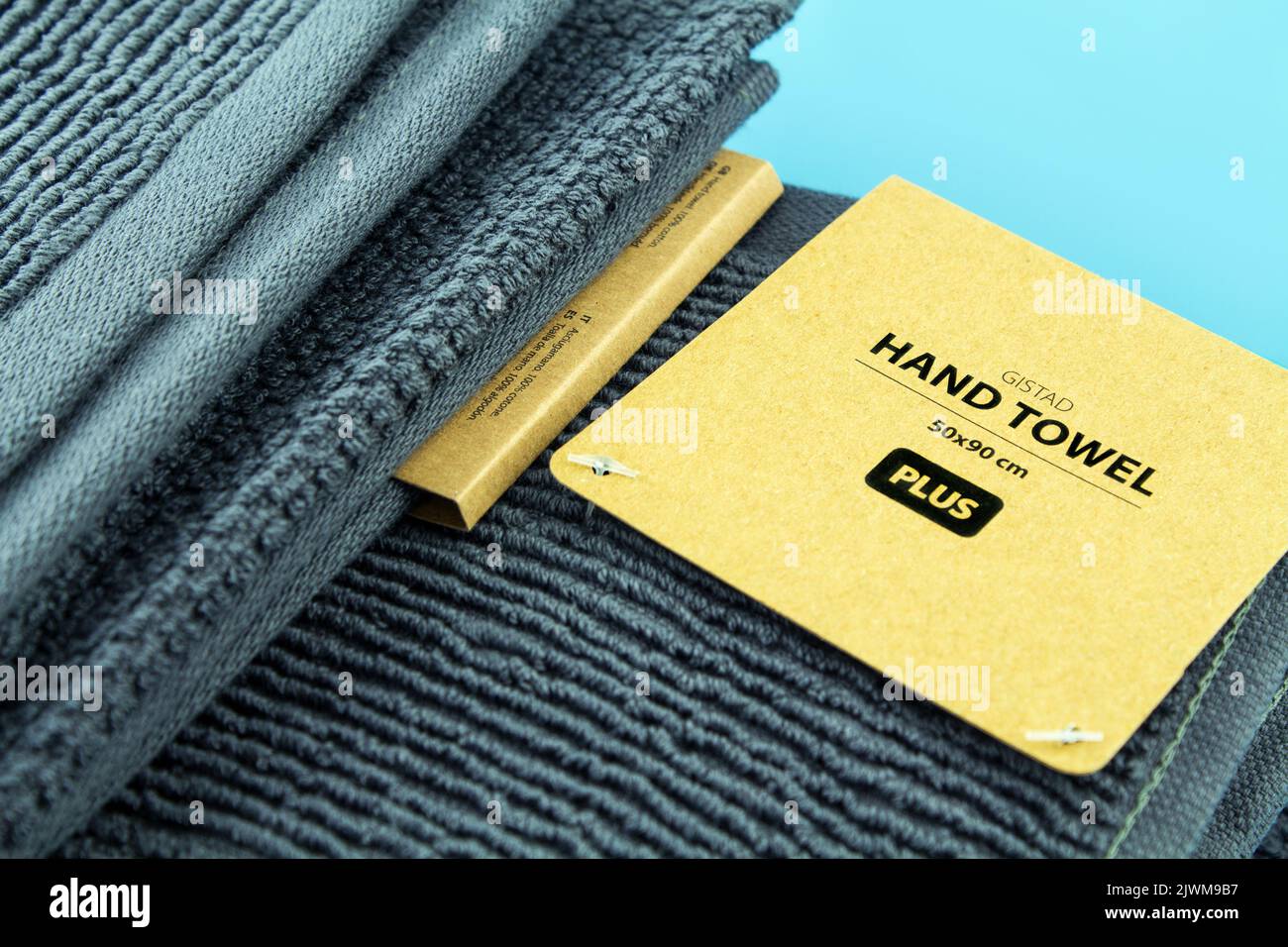 Asciugamano in cotone Oeko-Tex Gistad Plus di Jysk Foto Stock