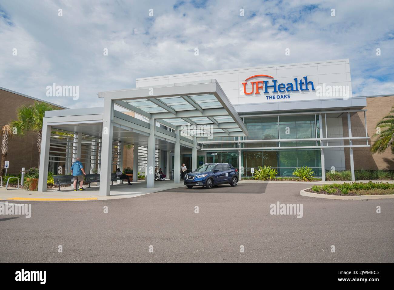 Clinica sanitaria della University of Florida situata all'interno del centro commerciale Oaks a Gainesville, Florida. Foto Stock