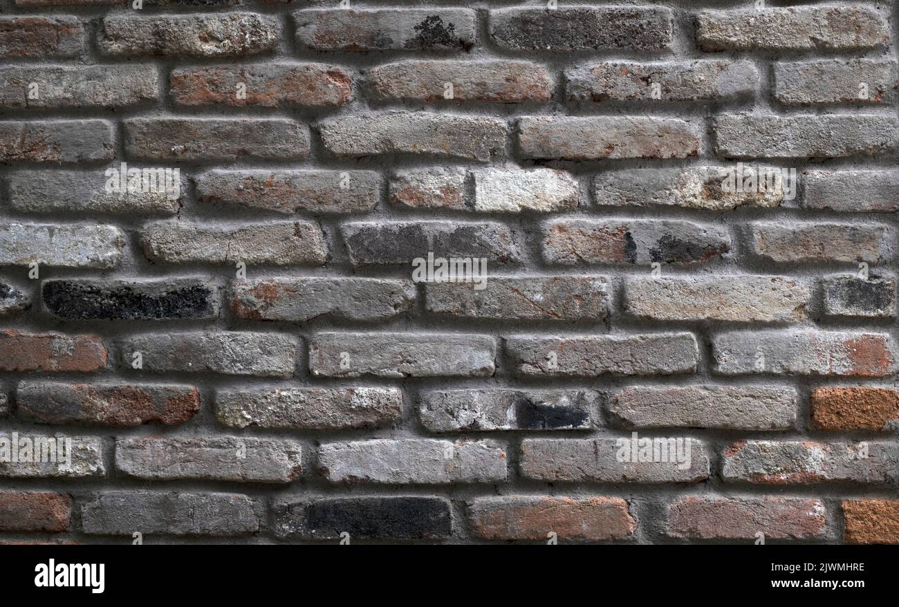 Vecchio muro di mattoni vintage sfondo Foto Stock